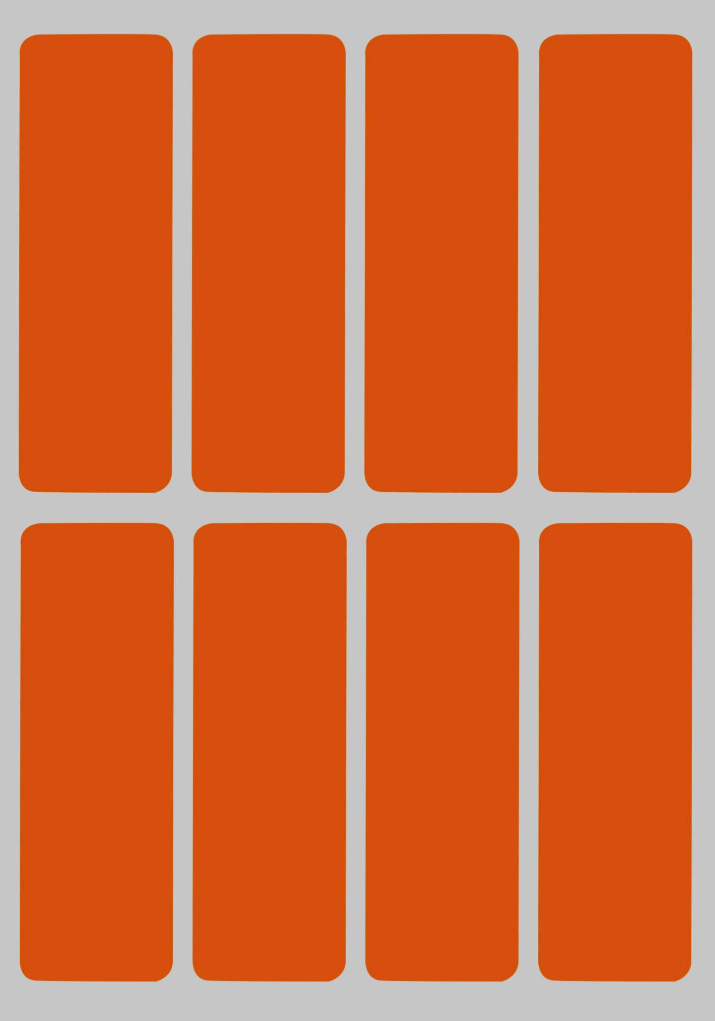 Royal Green Rectangular Sticker Color Coded Write on Labels for Organizing, Moving, & Mailing, 3x1 inch Stickers to Write On Labels & Tags for Home, Office, and School Projects, 400-Pack (Orange)