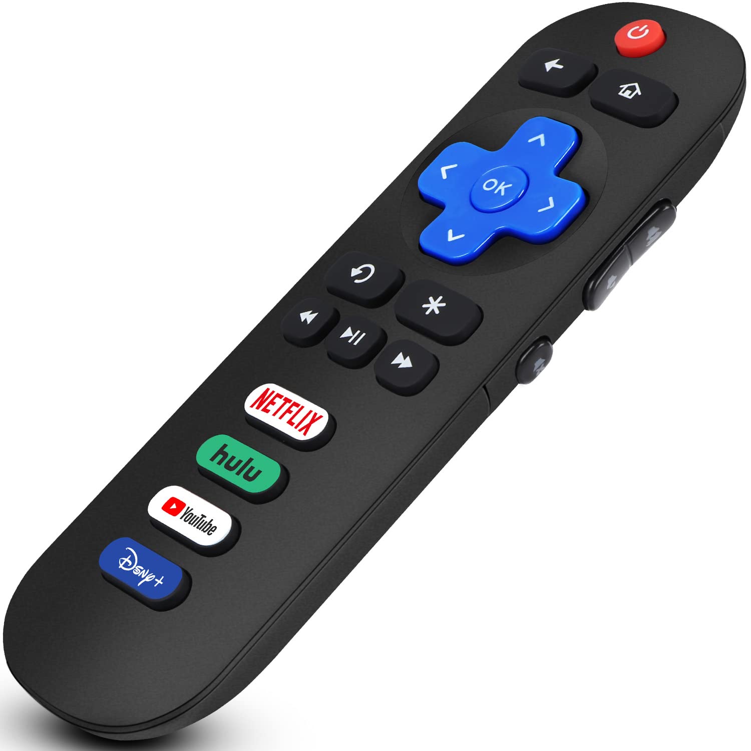 for Roku TV Remote, Compatible with TCL/Onn/Hisense/Insignia/Sharp/Element/Westinghouse Roku Series Smart TVs (NS-RCRUS-17)