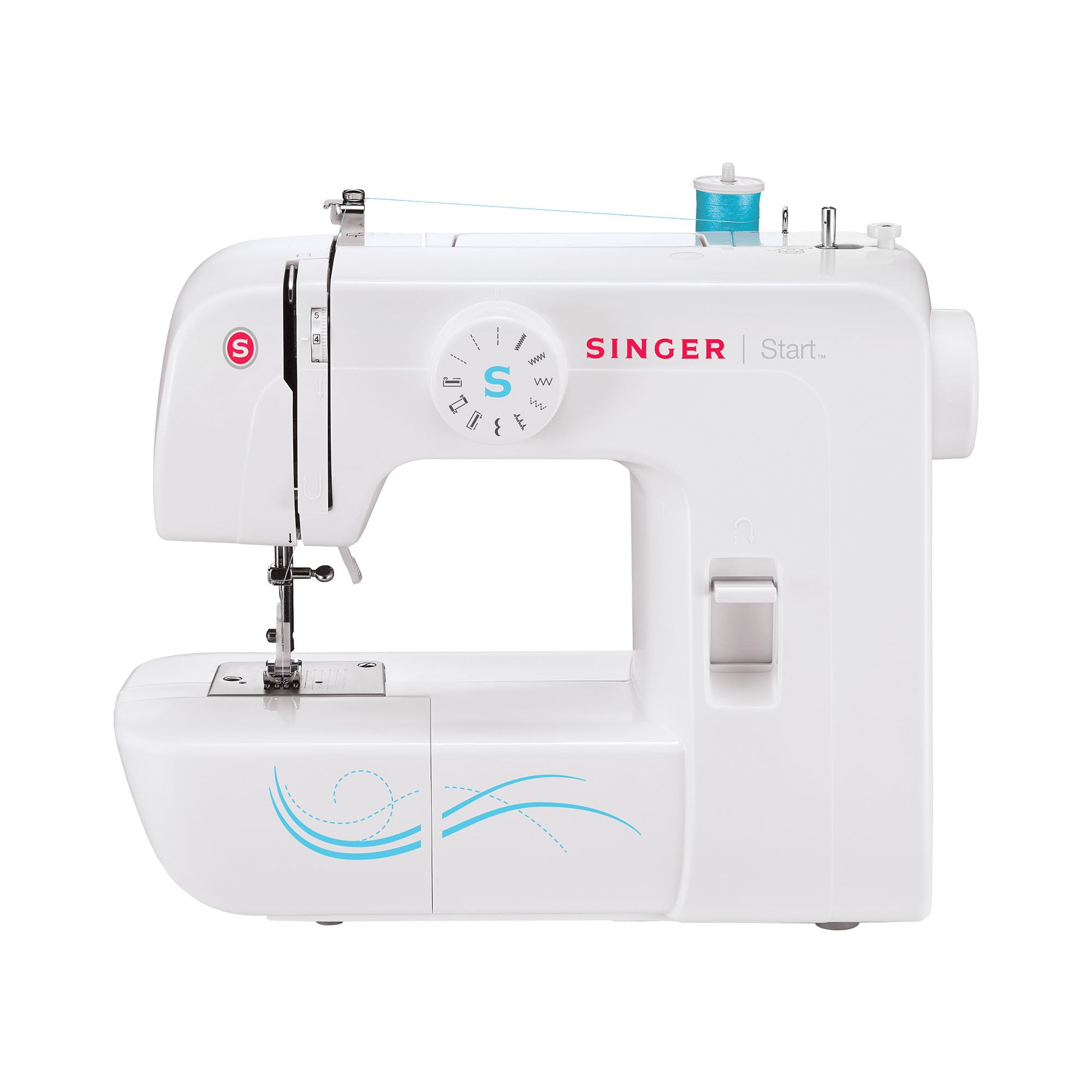 SINGER Start 1304 Portable Sewing Machine | Lightweight, Beginner-Friendly with 57 Stitch Applications, Automatic Bobbin Winding & 4-Step Buttonhole | Includes Accessory Kit