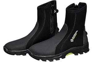 CTJPZS Neoprene Dive Boots Men Women, Surf Booties Scuba Diving Boots 5MM, Wetsuit Booties Scuba Shoes with Anti-Slip Premium