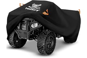 Tokept ATV Cover, Waterproof Heavy Duty 4 Wheeler Cover Quad Cover All Season Weather Proof Outdoor UV Protection for 82 Inch