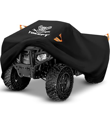 NEH Motorcycle Cover For Scooters & Mopeds - 80x34x45 Inches, Weather Resistant, Fits Honda Elite - View #7