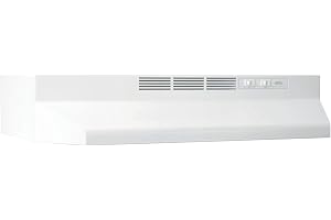 Broan-NuTone 413001 Non-Ducted Ductless Range Hood with Lights Exhaust Fan for Under Cabinet, 30-Inch, White | Under Cabinet Exhaust Fan for Kitchen Ventilation
