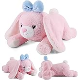 meowtastic Easter Bunny Weighted Stuffed Animals - Easter Rabbit Stuffed Animals, Big Bunny Weighted Plush Pillow - Cute Plush Toys Gifts for Kids & Adults (22" 4.5 lbs)