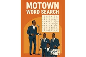 Motown Word Search: Large Print Motown Word Search Puzzle