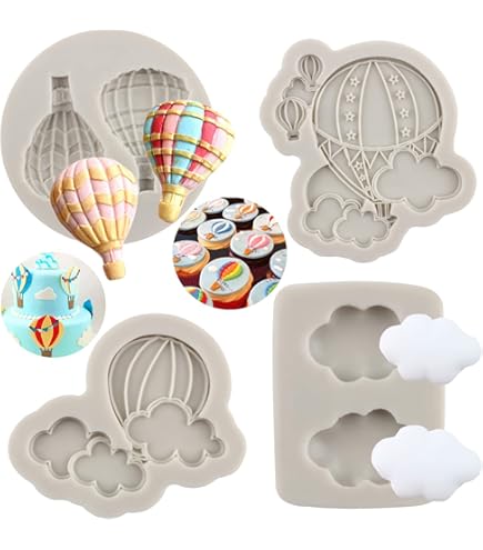 MYPRACS Lot De 4 Moules À Fondant En Silicone En Forme De