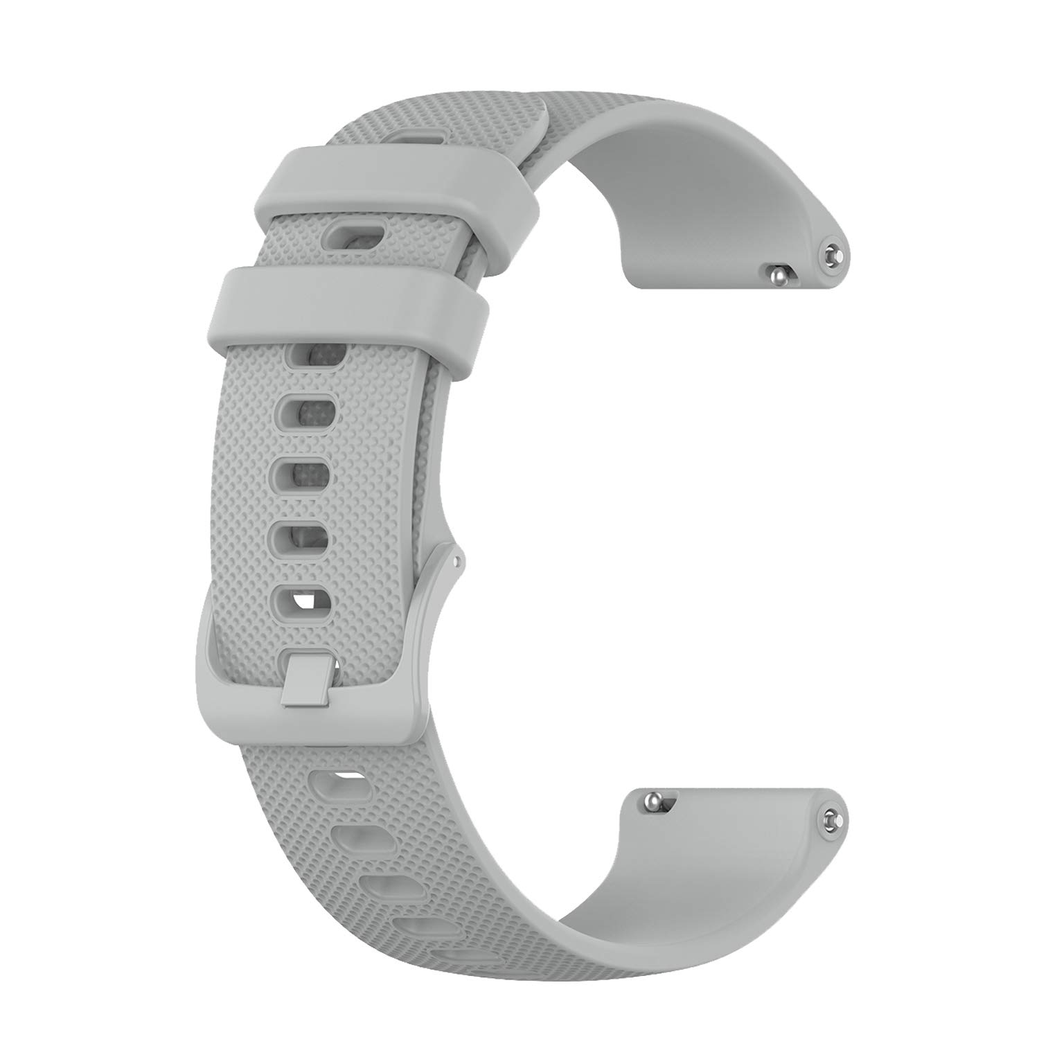 TenCloud Silicone Bands Compatible with Garmin Vivomove 3S/Vivoactive 4S/Venu 4 41mm/Venu 3S 2S Strap, Soft Silicone Replacement Wristband Arm Band (Grey)