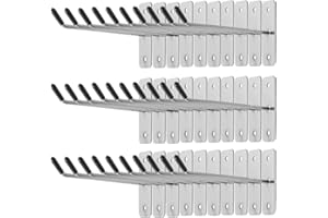KeaJuidy 30pcs Wall Mounted Hook Heavy Duty Metal Single Hooks Home Storage Organizer Hanger Stainless Steel Hook Garage Hooks Tool for Garage Shop Retail Office Kitchen Store Display (4in/10cm)
