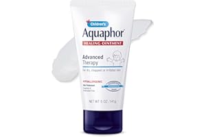 Aquaphor Children's Advanced Therapy Healing Ointment, 41% Petrolatum Skin Protectant Ointment for Minor Wound Care, Chapped or Cracked Skin and Lips, 5 Oz Tube