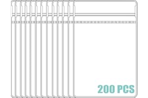 WEDDINGHELPER Jewelry Bags Small Self-Sealing Plastic Zip Clear Bags PVC Transparent Lock Bag for Storing Bracelets Rings Earrings Ziplock Pouch (2.4 x 3.1inch(200pcs))