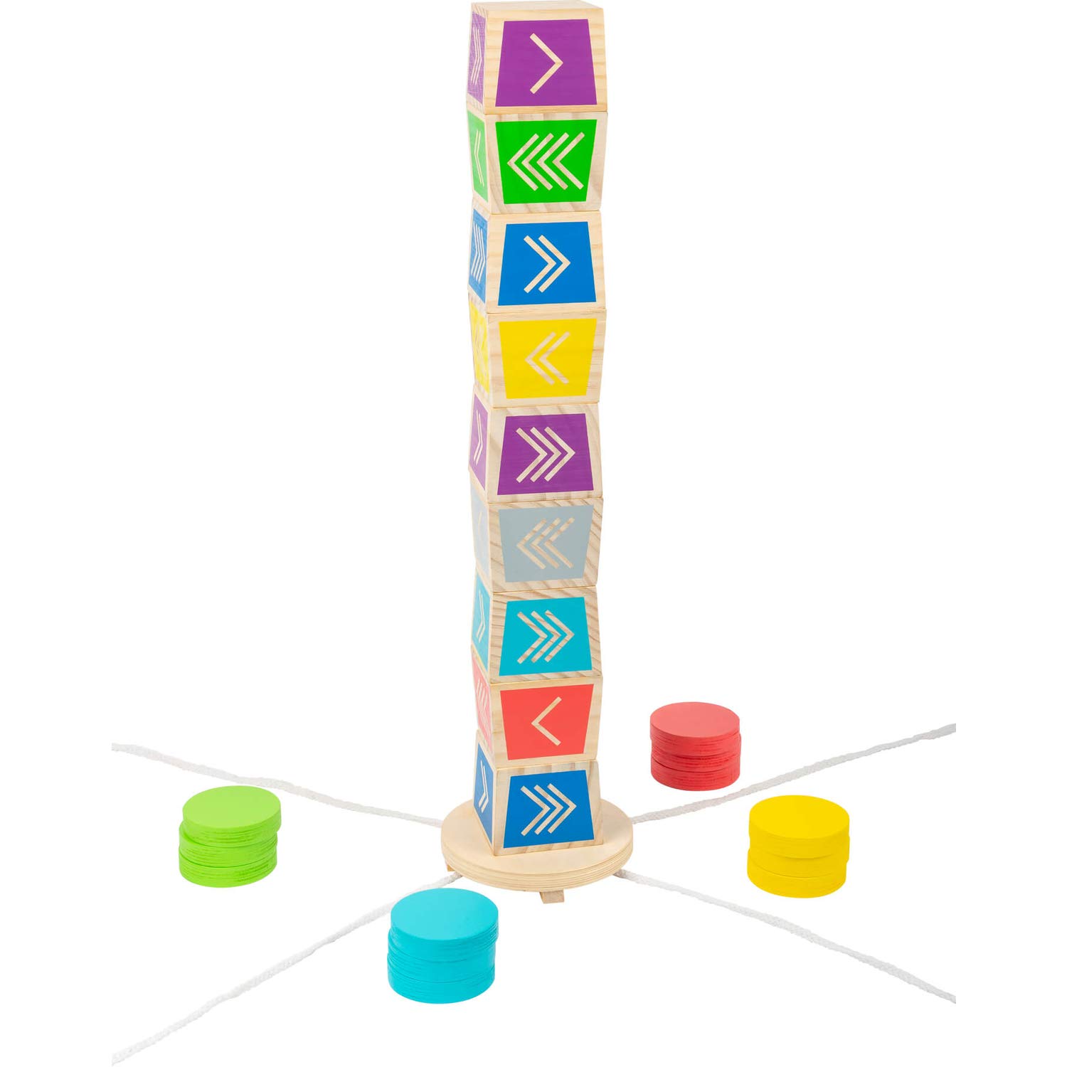 Small Foot 12037 Wooden Vertical Kubb Throwing Game Active, FSC® 100%-certified, fun for the whole family