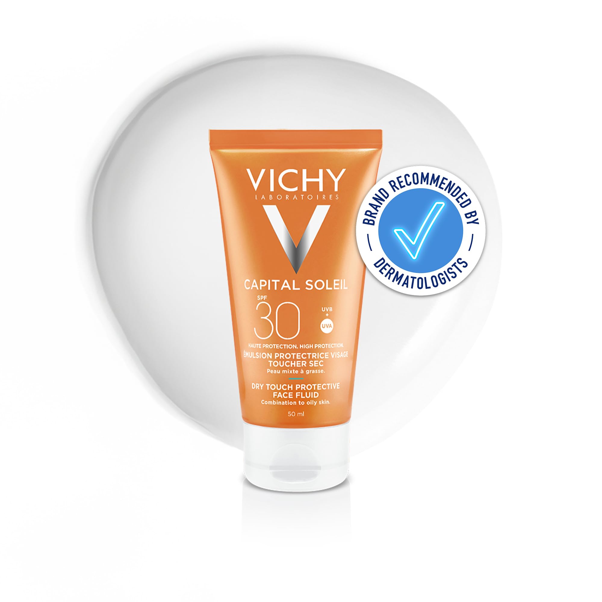 Vichy Capital Soleil Dry Touch Invisible Mattifying Face Fluid SPF30 For All Skin Types, 50ml
