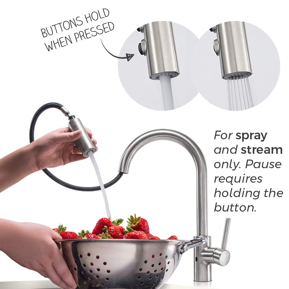 Pfister Stellen Touchless Kitchen Faucet with Pull Down Sprayer, Single Handle, High Arc, Polished Chrome Finish, LG529ESAC