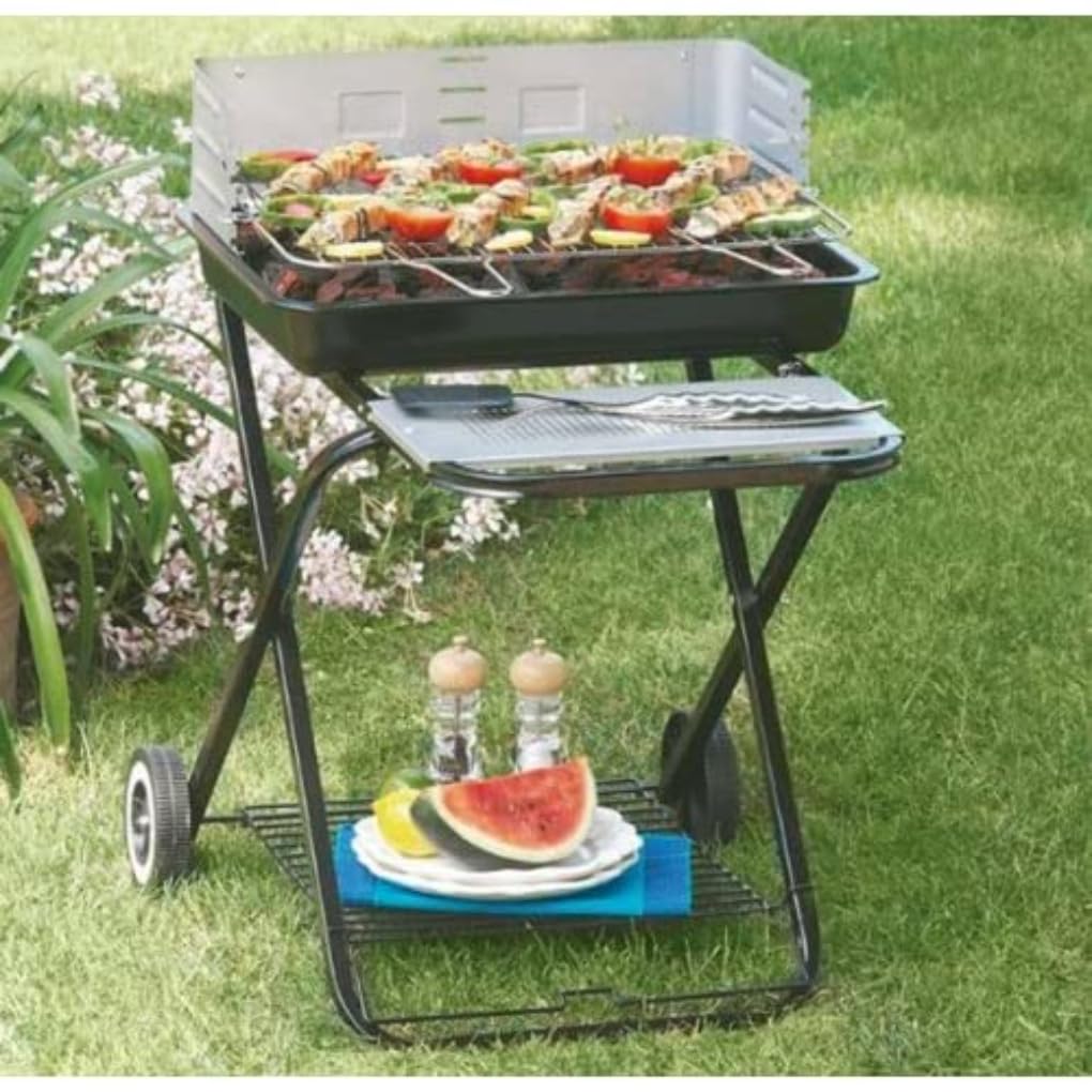 Foldable steel click clac barbecue.