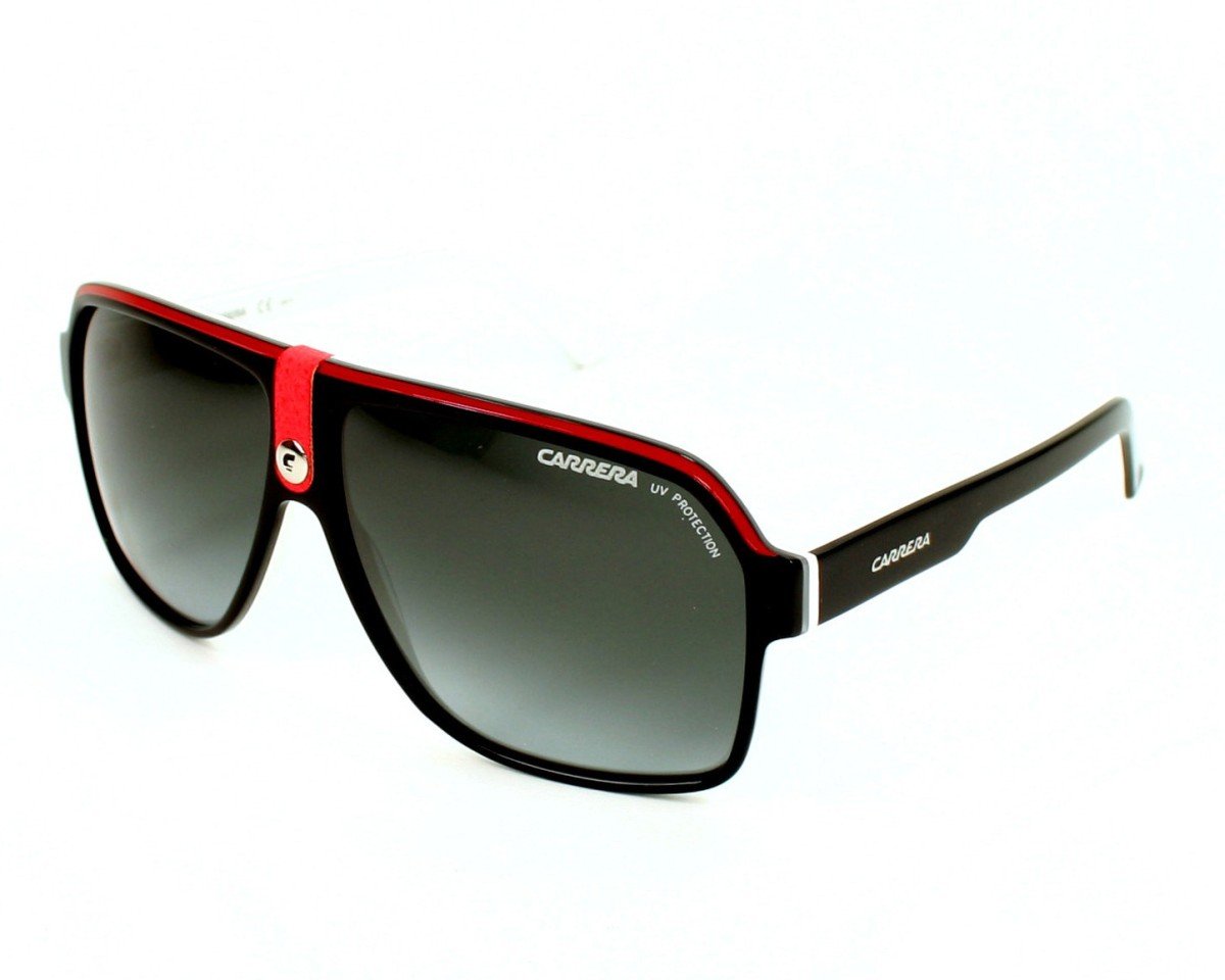 Carrera 33 Rectangular Sunglasses, BKCRWHBKW