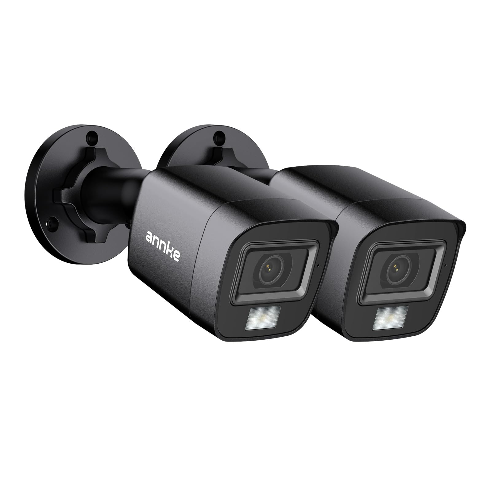 ANNKE 1080p HD Wired Home Security Camera, Dual-Light 2-pack CCTV Bullet Camera for Surveillance System, 66ft Night Vision, 3.6mm Lens, IP67, Outdoor Indoor Use