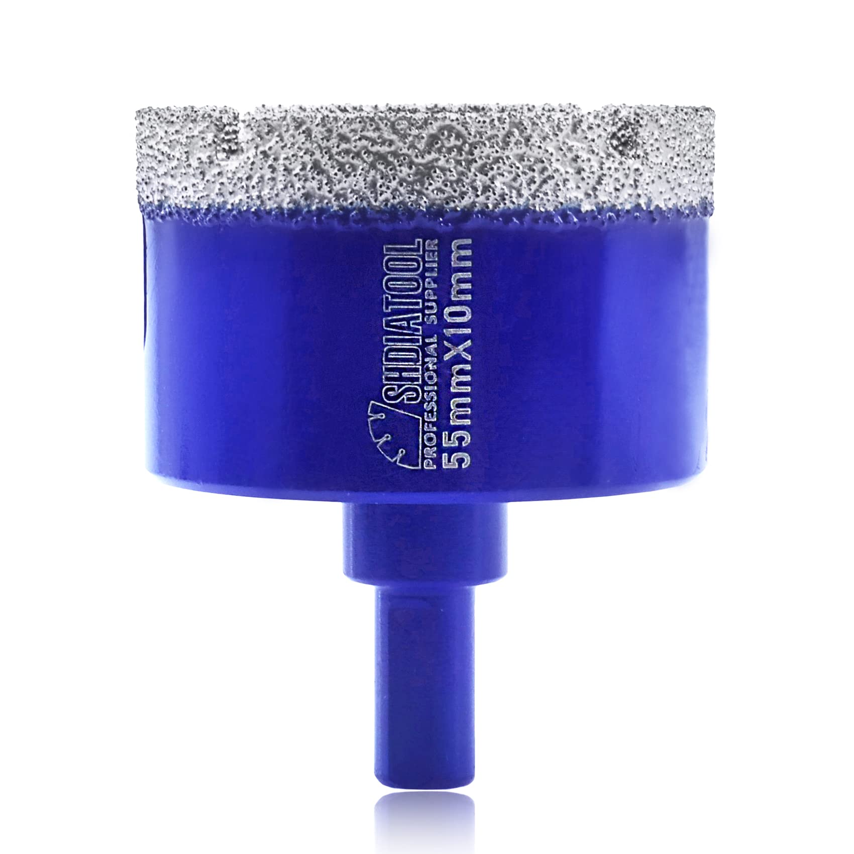 SHDIATOOL Diamond Drill Core Bits 55mm Triangle Shank Hole Saw for Porcelain Tile Marble Ceramic Granite