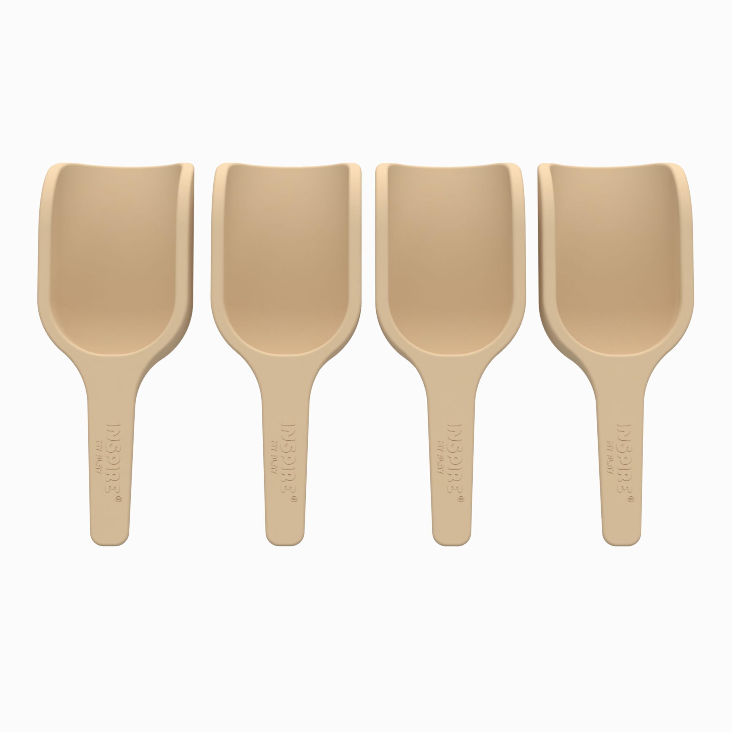 Inspire My Play - 4 x Mini Silicone Scoops - Perfect Accessories for Sensory PlayTray - Tuff Tray Accessories - Early Development & Activity Toys - Montessori Learning Toys