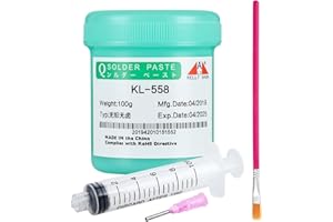 KELLYSHUN 558 Solder Flux, No-Clean Rosin Flux Paste, Lead Free Soldering Flux,100g/Bottle, For Phone, IC, PCB,BGA,SMD, Home Appliance, etc. Repair