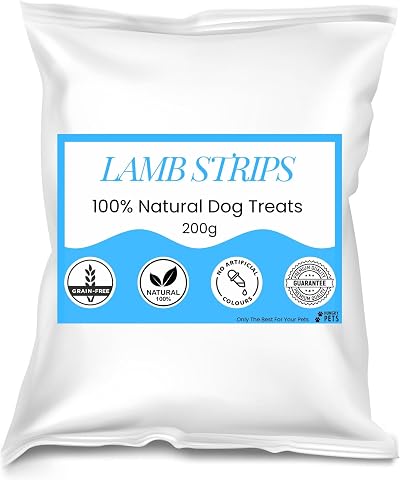 Hungry Pets Premium Natural Dog Treat Lamb Strips 200g