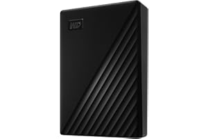 WD 6TB My Passport Portable External Hard Drive, Black, Includes Backup Software with Defense Against ransomware, and Passwor