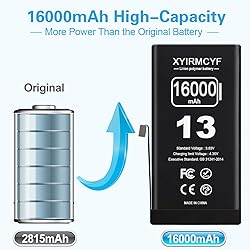 XYIRMCYF 16000mAh Super Capacity Battery Compatible
