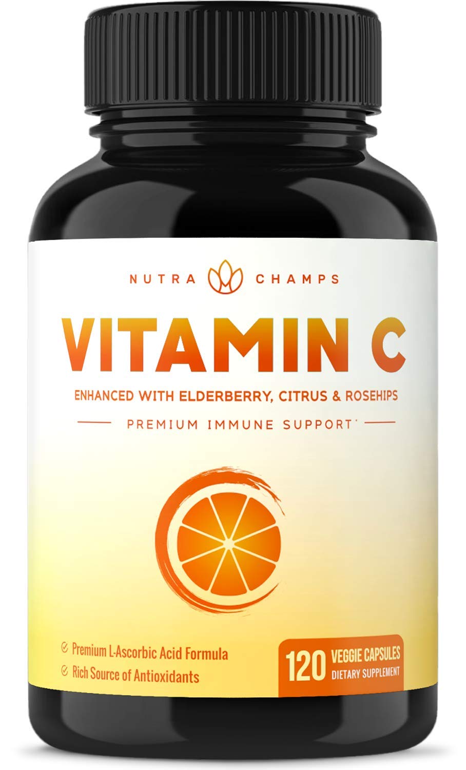 Vitamin C 1000mg with Rose Hips Vitamin C Supplement with Elderberry
