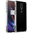 iCoverCase Compatible with OnePlus 6T Case, Crystal Clear Soft TPU Shock Absorption Bumper Slim Thin Cover Case -Clear