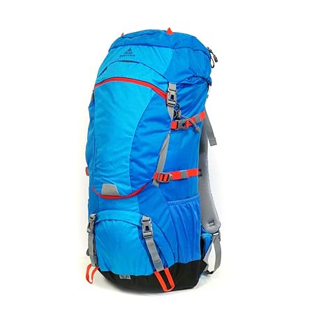 mapuera Camino Azul - 40l Trekkingrucksack mit Frontöffnung und 3-Wege-Zugriff, Regenhülle inklusive, ideal zum Wandern, für Trekkingtouren oder als Pilgerrucksack