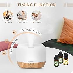 Homeweeks 300ml Essential Oil Diffuser, Quiet