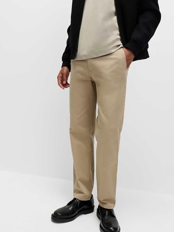 Chinos elásticos de corte padrão 86cm (Reino Unido 34)