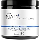 DUCRKACS NAD Supplement - NAD Nicotinamide Riboside Resveratrol 1000mg for Men Women, Liposomal NAD Plus for Energy Anti-Aging, NR Supplement for Energy, Focus, Boost NAD+