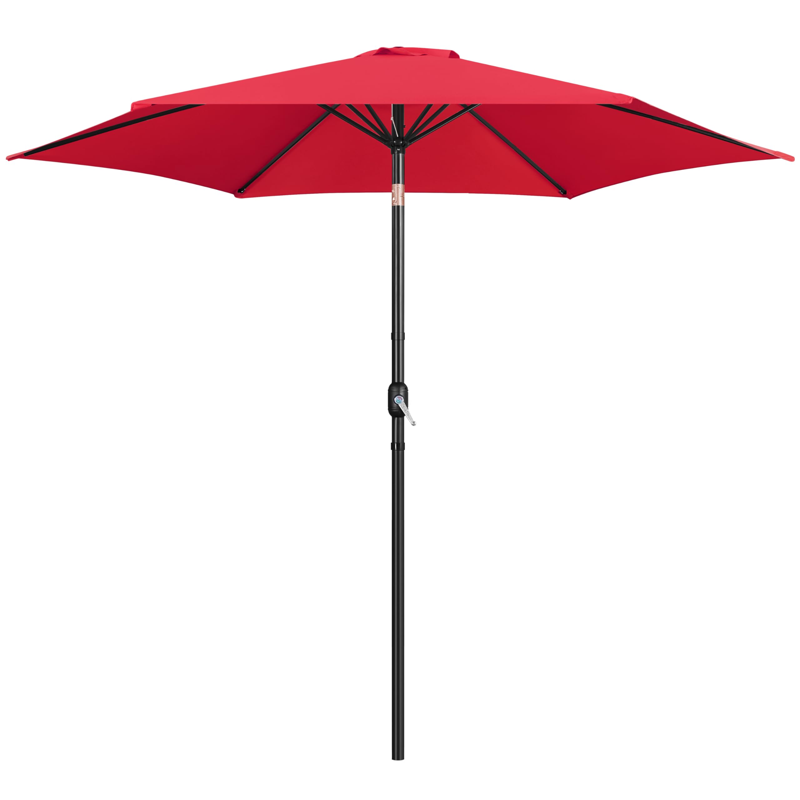 Yaheetech Patio Umbrella, 10FT Outdoor Table Market Umbrella with Push Button Tilt and Crank & Sturdy Ribs, Yard Sun Shade for Garden, Deck, Backyard, Pool, Red Image Yaheetech Patio Umbrella, 10FT Outdoor Table Market Umbrella with Push Button Tilt and Crank & Sturdy Ribs, Yard Sun Shade for Garden, Deck, Backyard, Pool, Red Image