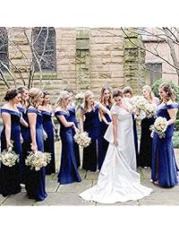 Vestido de mujer 2019 con tirantes laterales y con purpurina, para noche o graduación
