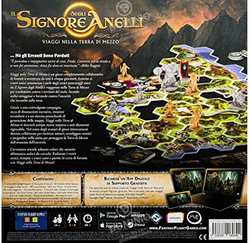 Asmodee, Herr der Ringe: Reisen in Mittelerde, Brettspiel mit App, 1-5 Spieler, 14+ Jahre - Italienische Sprache – Bild 3