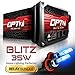 Blitz 35w HID Kit - All Bulb Sizes and Colors - Relay Capacitor Bundle - 2 Yr Warranty [9006 - 10000K Deep Blue]
