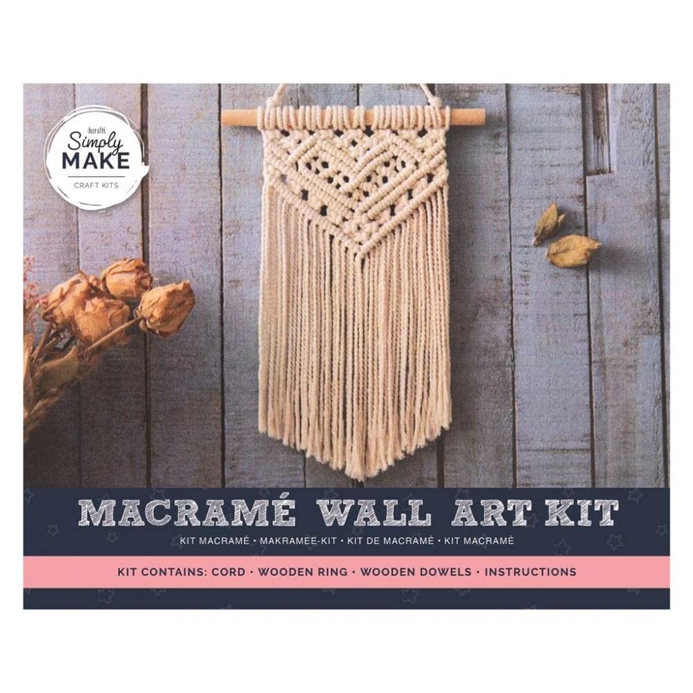 Simply Make Felt Macrame Wall Art Natural W20cm