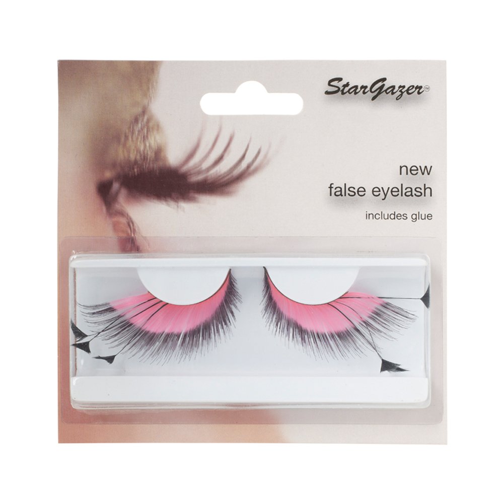 Stargazer Feather Eye Lashes style 53, synthetic lash pair includes glue.