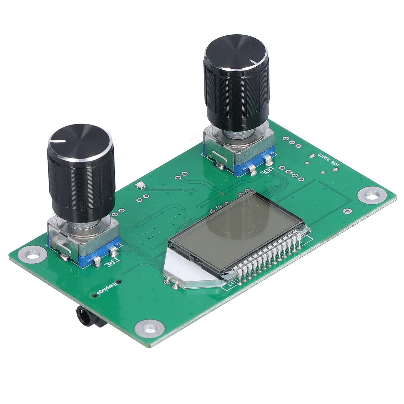 Tissting FM Receiver Control Module, Digital Radio Receiver Module Intelligent Fm Stereo Receiver Digital Radio Circuit Board Module with LCD Display 50Hz‑18KHz