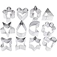 R&M International Miniature Cookie Cutters, Assorted Shapes, 12-Piece Set