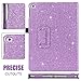 iPad 6th/ 5th Generation Case, BENTOBEN 9.7 inch Case for iPad 2018/2017 & iPad Air/Air 2 Glitter Folio Folding Stand Flip Slim Protective Auto Week/Up Smart Cover with Apple Pencil Holder, Purple