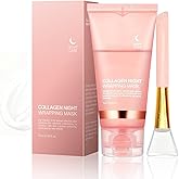 DaiLaiFu Collagen Night Wrapping Mask (2.54 fl oz), Peel-off Night Mask With Applicator, Deeply Nourish &Moisturize & Firm Skin,Natural Ingredients Gentle On Skin