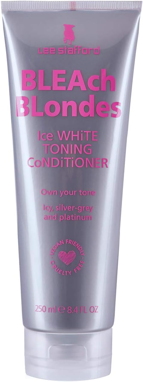 Lee Stafford Bleach Blondes Ice White SIlver Toning Conditioner | Silver Conditioner for Blondes