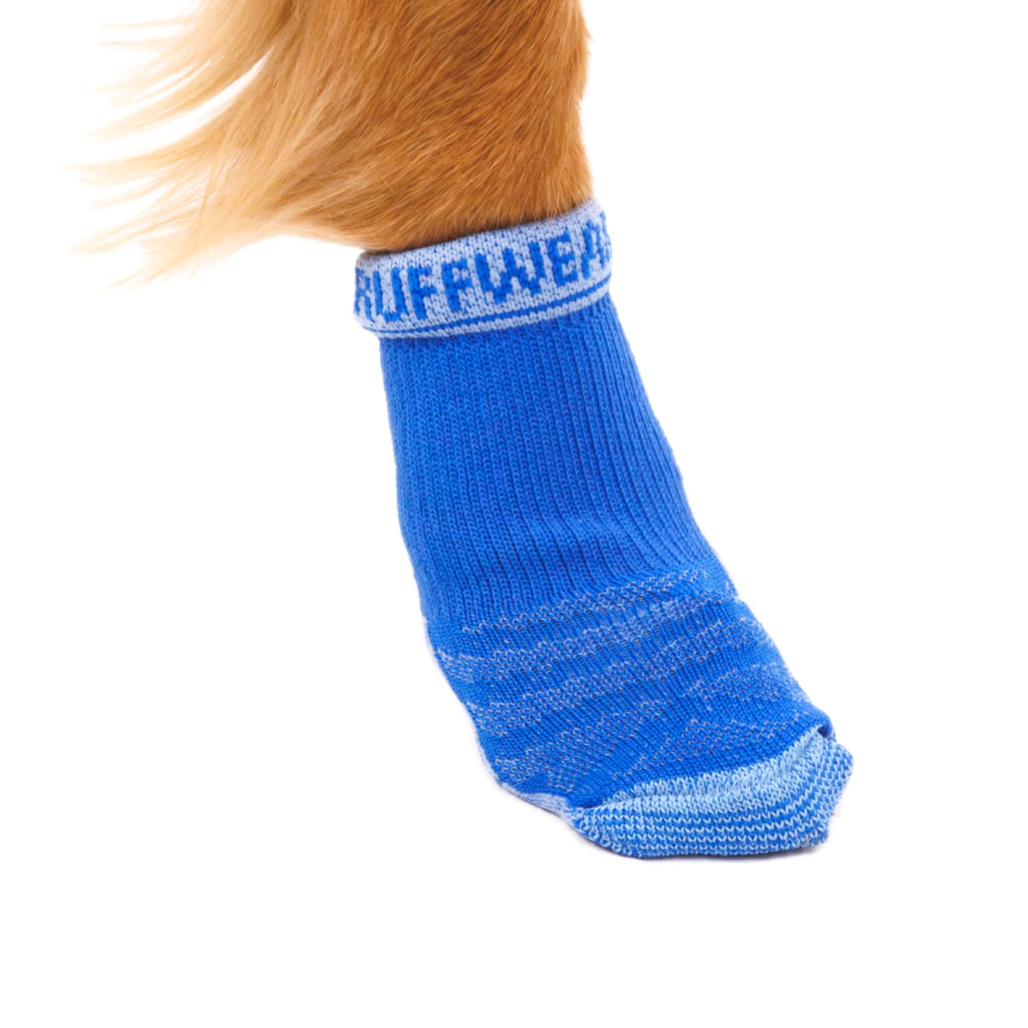 Ruffwear Bark'n Boot Socks for Dogs, Small Dog Socks for under Dog Shoes & Dog Boots, Set of 4 Comfortable, Quick-Drying & Reinforced Dog Walking Socks, Size S, Blue Pool