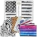 Filing Envelopes Poly Envelope Folder with Snap Button – Extra Durable – Set of 12 Plastic File Folders in Unique Designs