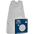 HALO Sleepsack Swaddle 100% Organic Cotton Newborn 1-Piece Gift Set with Box, TOG 1.5, 0-3 Months, Cloud