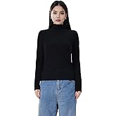 FMAOHFE Turtle Necks Tops for Women Knit Sweater Trendy Casual Business Spring Fashion 2025 Long Sleeve Shirts for Women