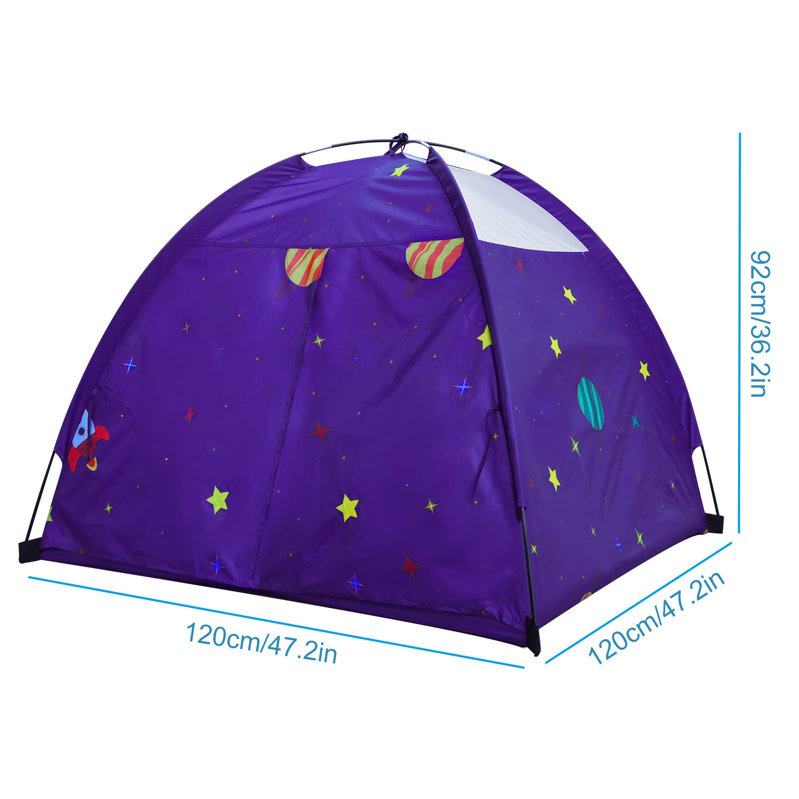 Kids Play Tent Outdoor Boys Indoor Playhouse for Children Tents Toddler Girls Gift Game Play HouseToys (Purple)