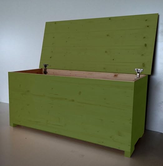 title=Cassapanca in multistrato con cerniera interna Cod 60 120x45x47 Smalto Ad Acqua