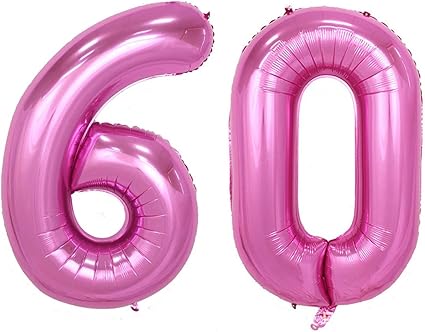 Amazon Com 40inch Jumbo Rose Pink Foil Helium Digital Number